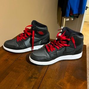 Jordan 1 black gym red